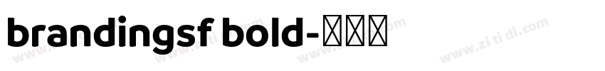 brandingsf bold字体转换